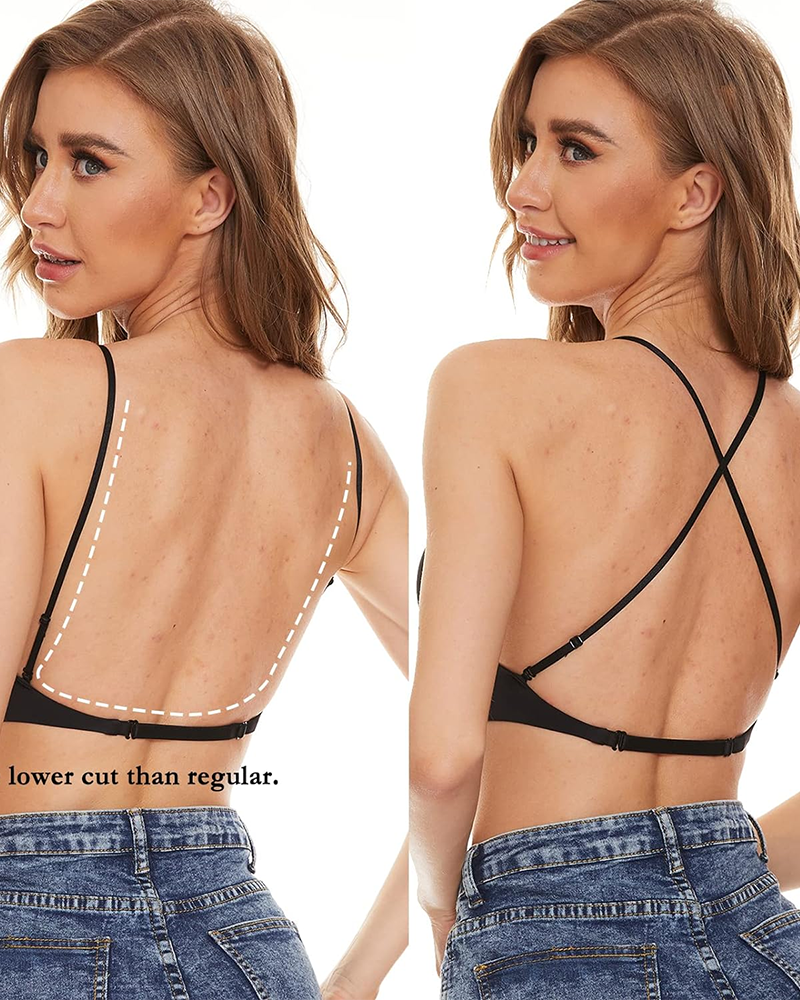 Underwired bra for women Nude back Low back