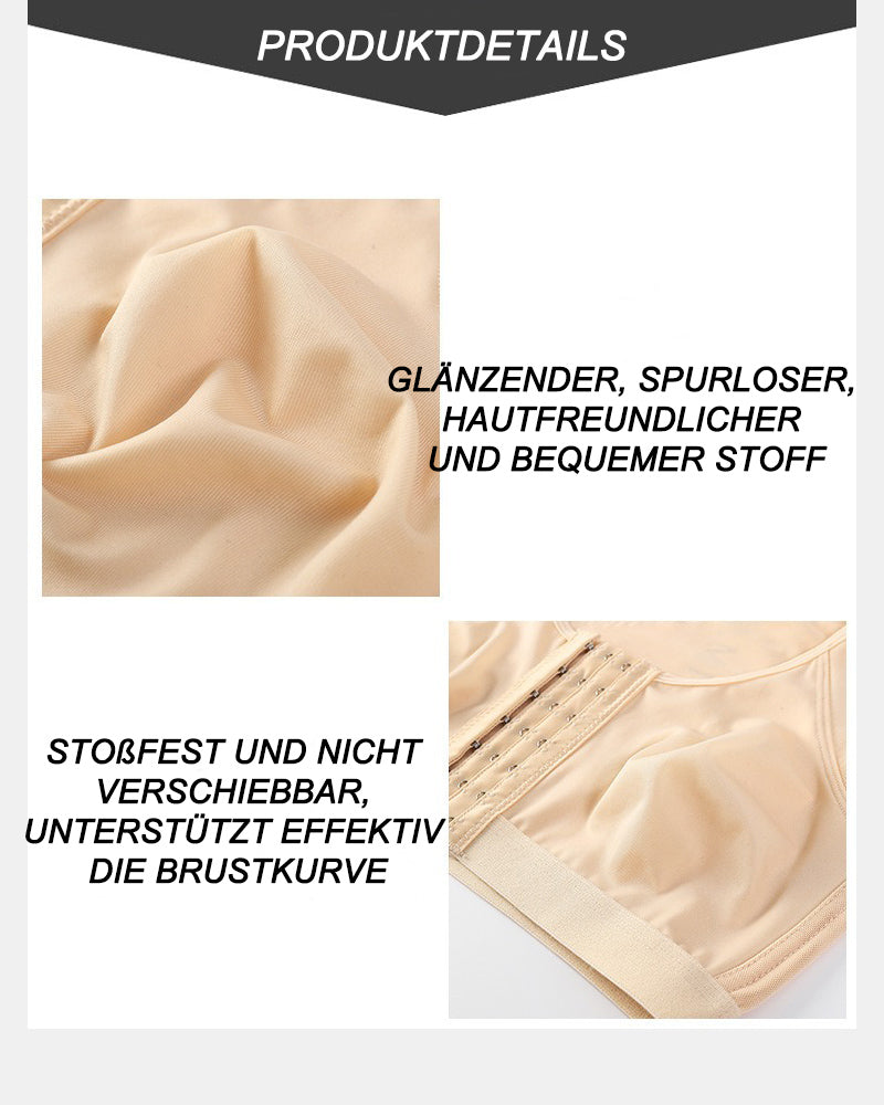 Women's bra with front closure and adjustable straps