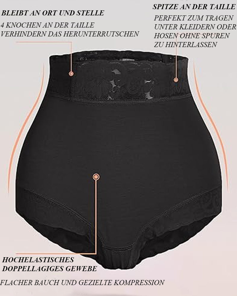 Zaprada Classic Braguitas Esculpir Mujer con Encaje Po-Lifter Braguitas Alisar BarrigaSeamless Lace Tummy Control Shapewear High Waist Compression Thong Panties Underwear
