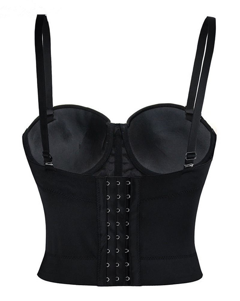 Show off your figure with our sensual Push-Up Bustier Corset, featuring an elegant and sophisticated design!