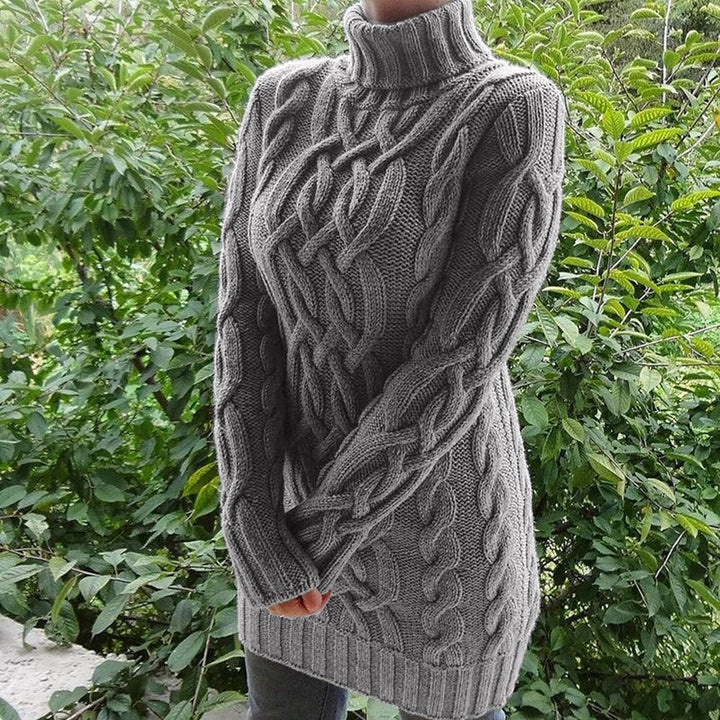 Zaprada - Oversized roll neck sweater dress