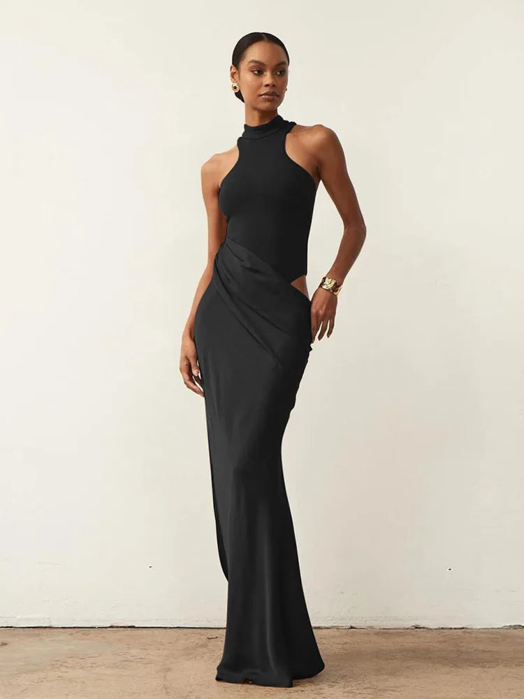 Maxi Dress JULISSA MO Sexy Style with Sleeveless and High Waisted Details Clubwear for Party or Evening | Collection Femme Mince et Chic