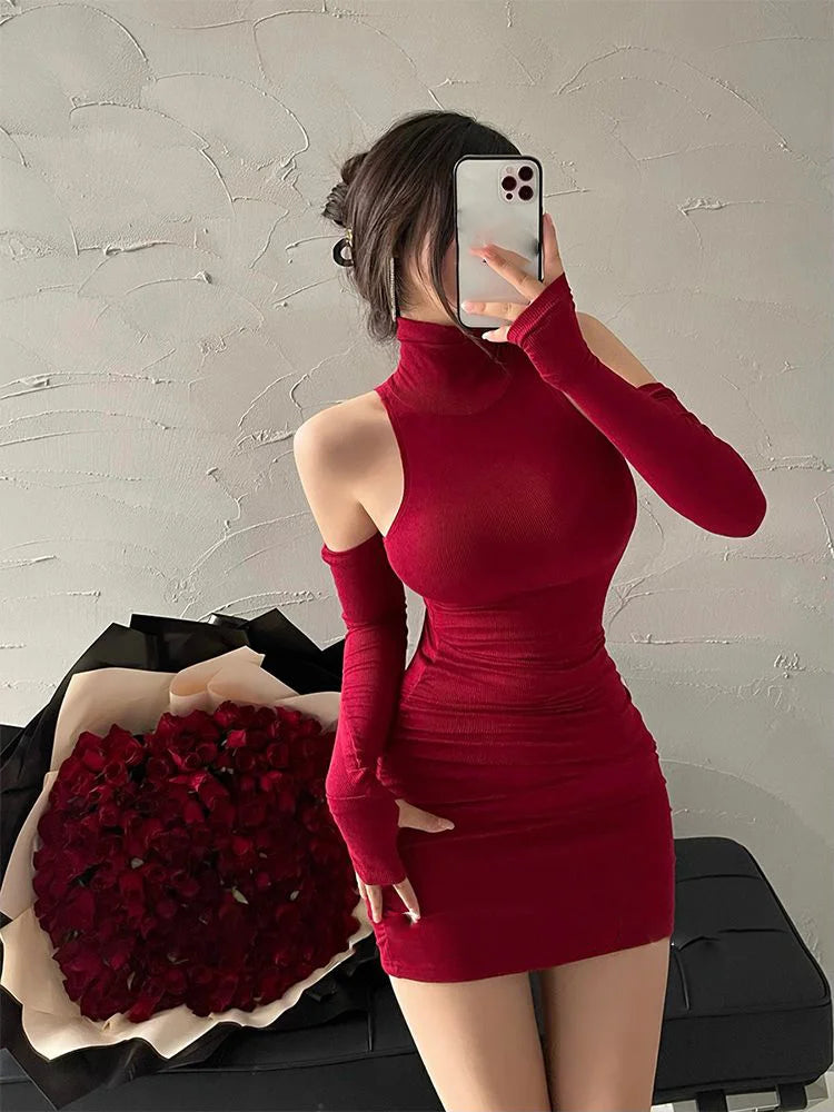 Women's Mini Dress 2025 Zaprada Tailored and High Collar Uni and Basic Style Casual Dress for Evening or Club