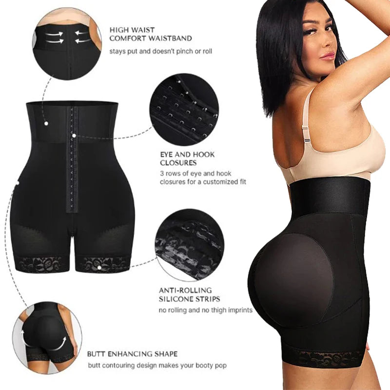 Zaprada High Waist Shaping Shorts - BBL Shapewear Belly Control and Gluteus Effect Shapewear Shorts