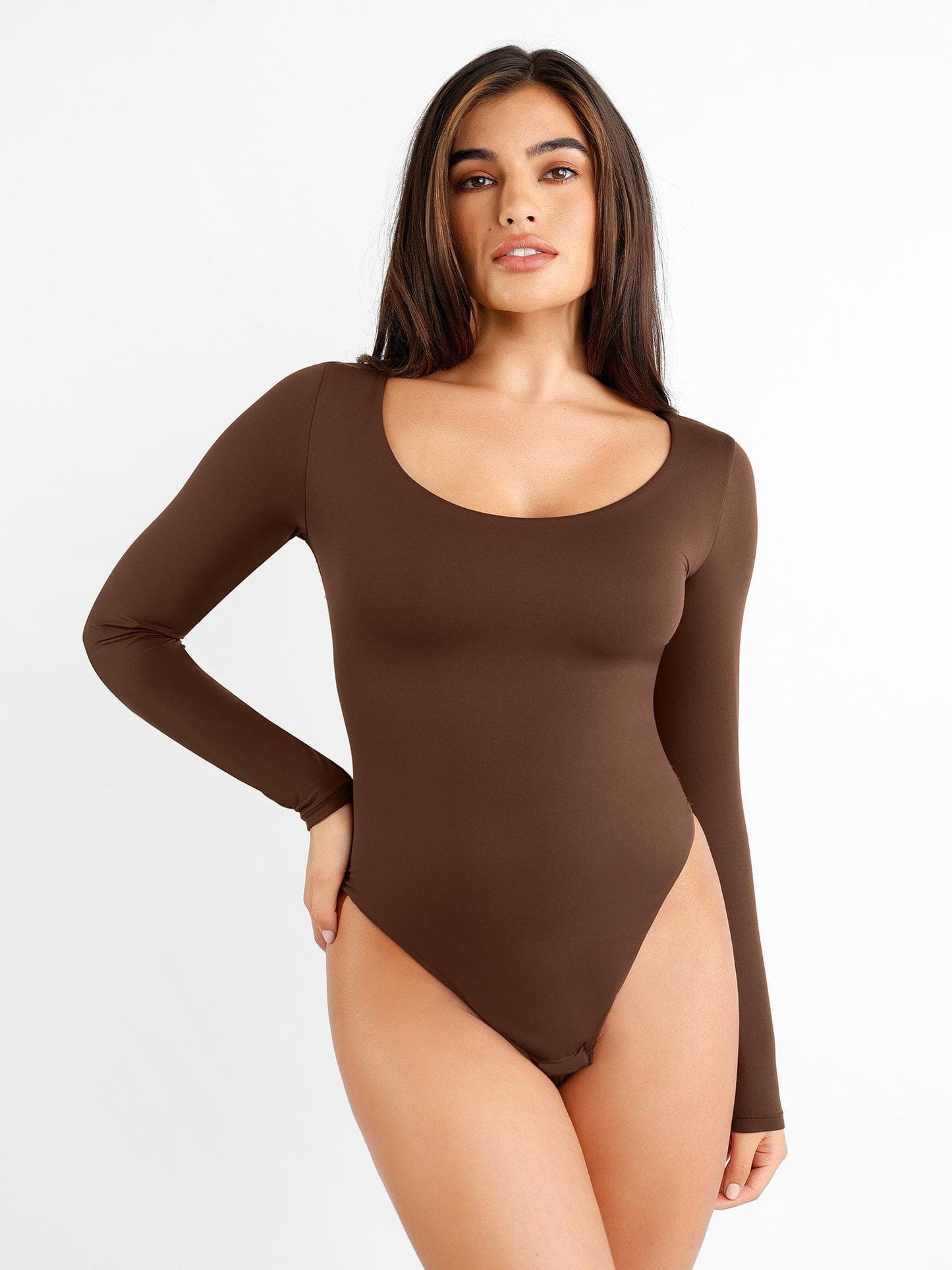 CloudSense Shapewear scoop-neck sculpting bodysuit