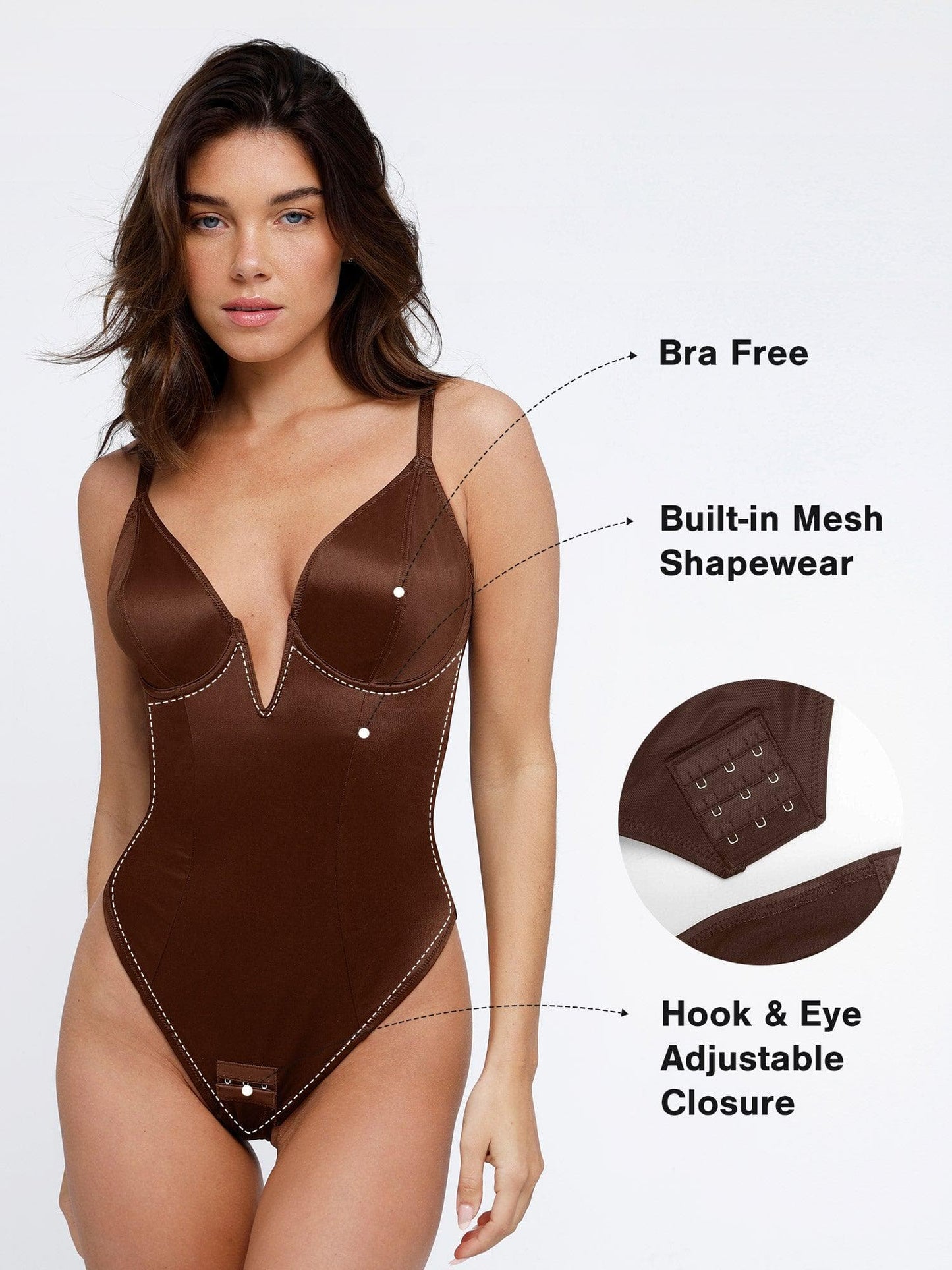 Body string ajusté et raffiné, conçu pour sculpter votre silhouette en forme de sablier.