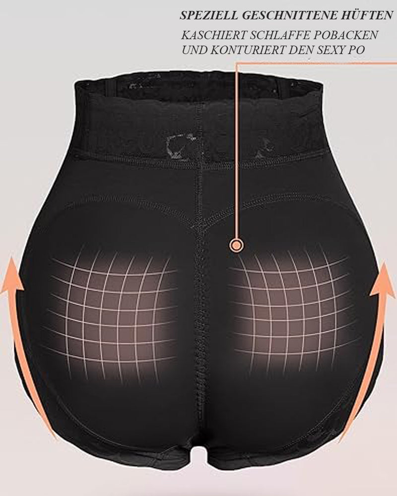 Zaprada Classic Braguitas Esculpir Mujer con Encaje Po-Lifter Braguitas Alisar BarrigaSeamless Lace Tummy Control Shapewear High Waist Compression Thong Panties Underwear