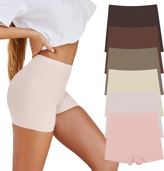 Seamless, non-slip elastic briefs Boyshorts