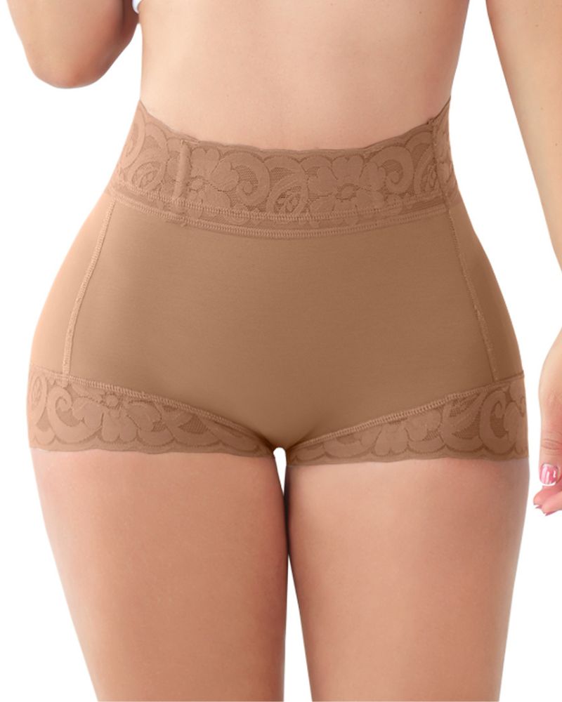 Zaprada Classic Braguitas Esculpir Mujer con Encaje Po-Lifter Braguitas Alisar BarrigaSeamless Lace Tummy Control Shapewear High Waist Compression Thong Panties Underwear
