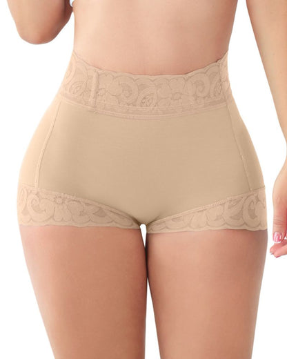 Zaprada Classic Braguitas Esculpir Mujer con Encaje Po-Lifter Braguitas Alisar BarrigaSeamless Lace Tummy Control Shapewear High Waist Compression Thong Panties Underwear