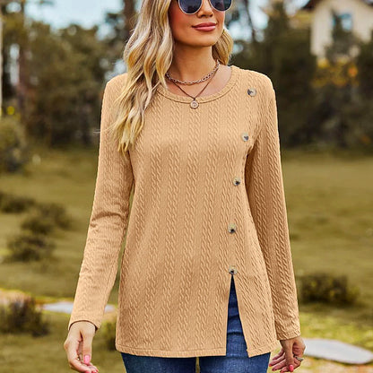 Pull-over en tricot - Élégant et tendance - Manches longues - Mode féminine chic