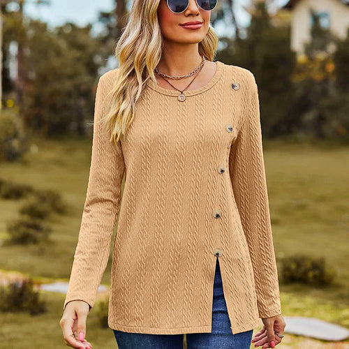 Pull-over en tricot - Élégant et tendance - Manches longues - Mode féminine chic