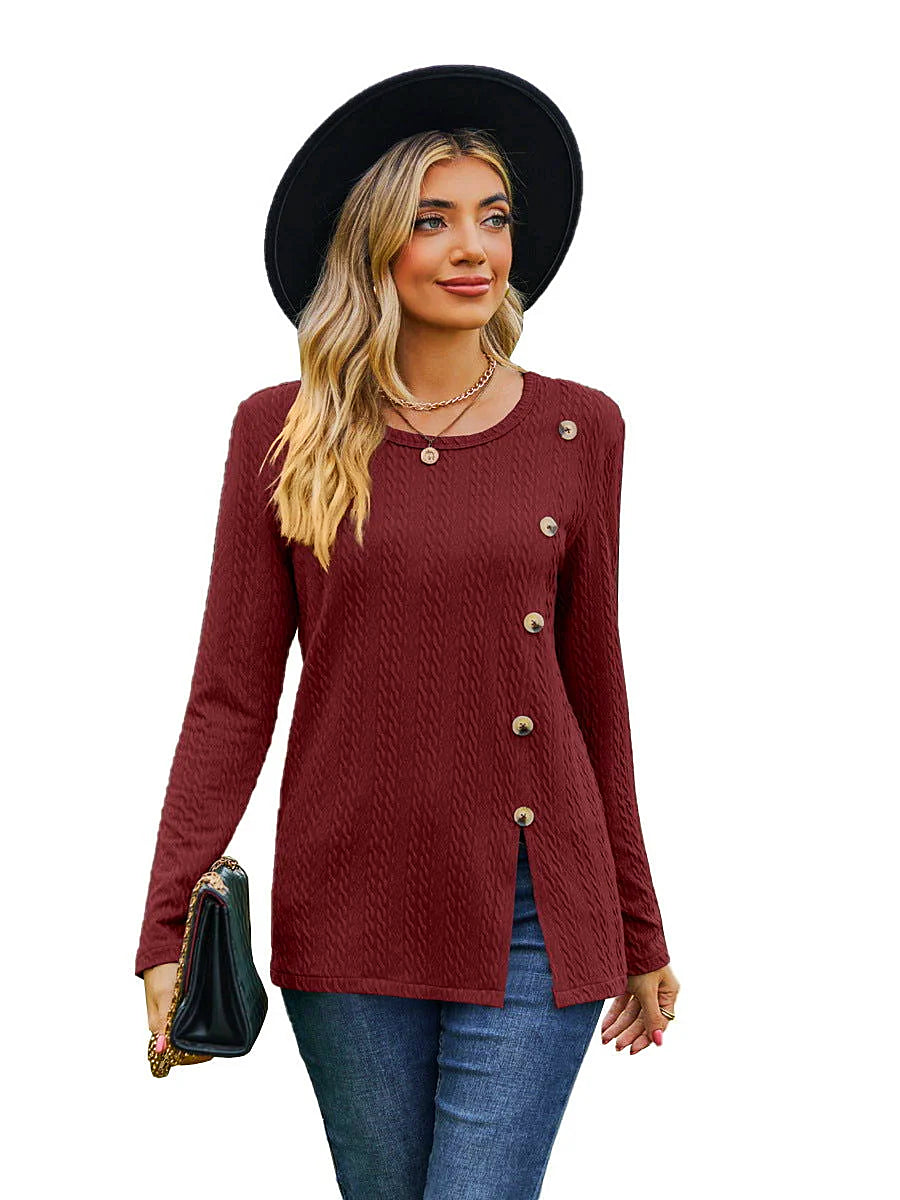 Pull-over en tricot - Élégant et tendance - Manches longues - Mode féminine chic