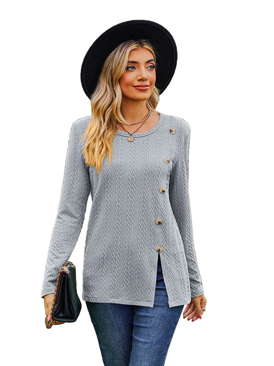 Pull-over en tricot - Élégant et tendance - Manches longues - Mode féminine chic