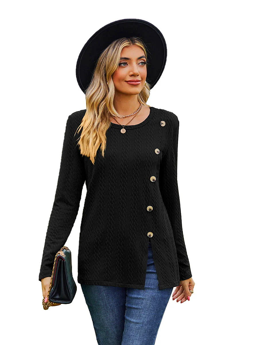 Pull-over en tricot - Élégant et tendance - Manches longues - Mode féminine chic