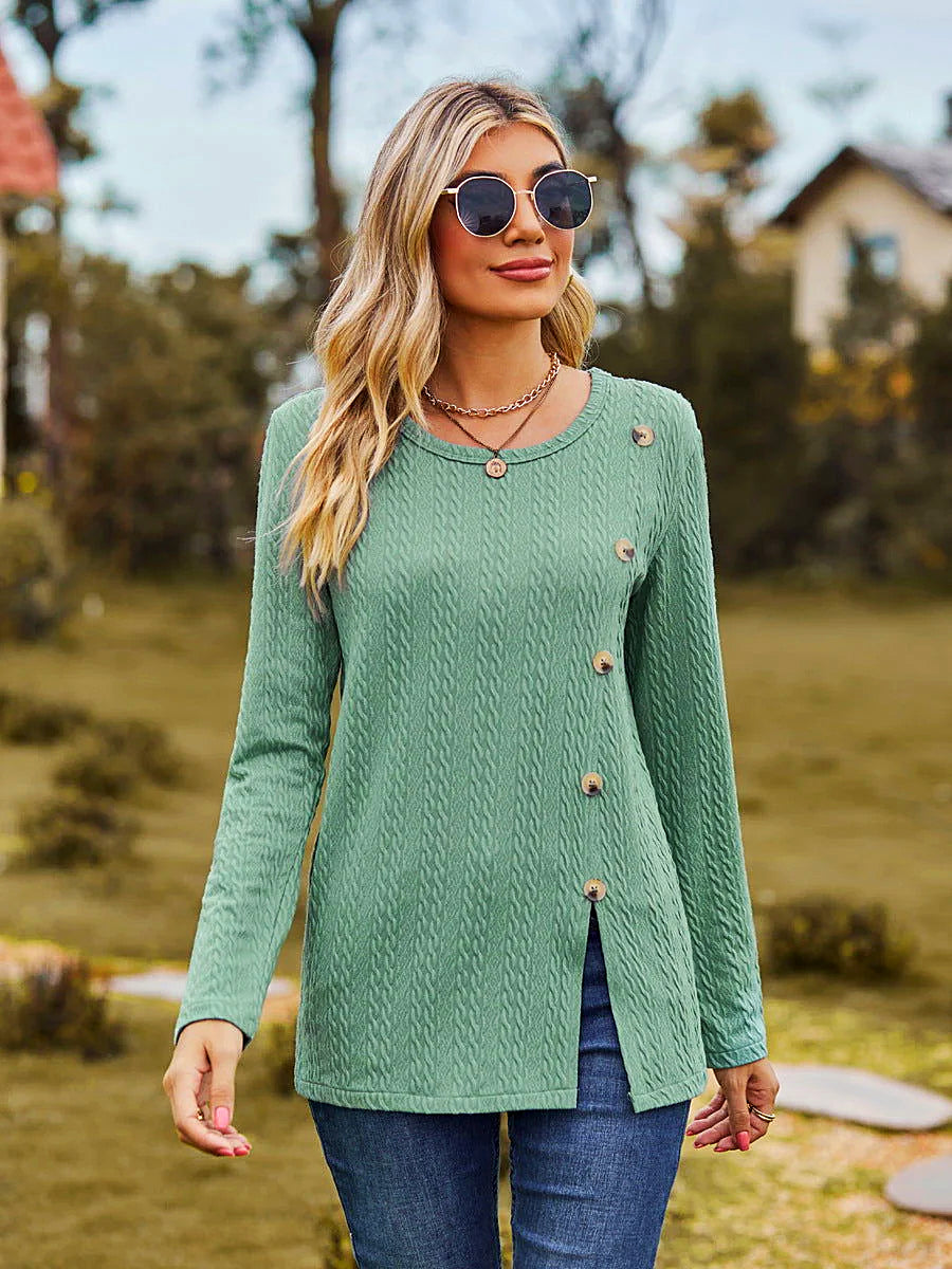 Pull-over en tricot - Élégant et tendance - Manches longues - Mode féminine chic