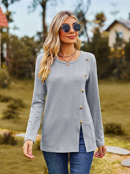 Pull-over en tricot - Élégant et tendance - Manches longues - Mode féminine chic