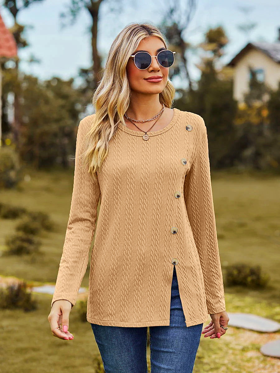 Pull-over en tricot - Élégant et tendance - Manches longues - Mode féminine chic