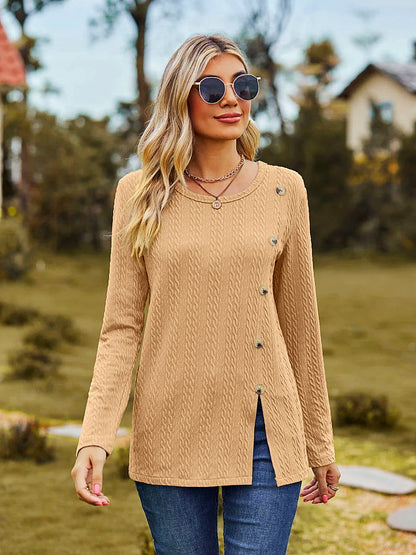 Pull-over en tricot - Élégant et tendance - Manches longues - Mode féminine chic