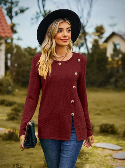 Pull-over en tricot - Élégant et tendance - Manches longues - Mode féminine chic
