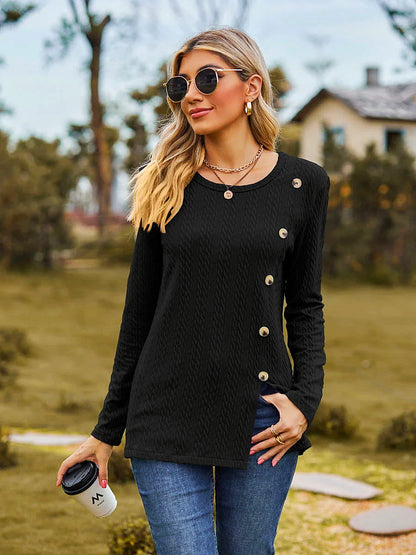 Pull-over en tricot - Élégant et tendance - Manches longues - Mode féminine chic