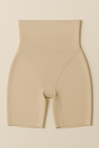 Shaping shorts that slim Zaprada's waist.