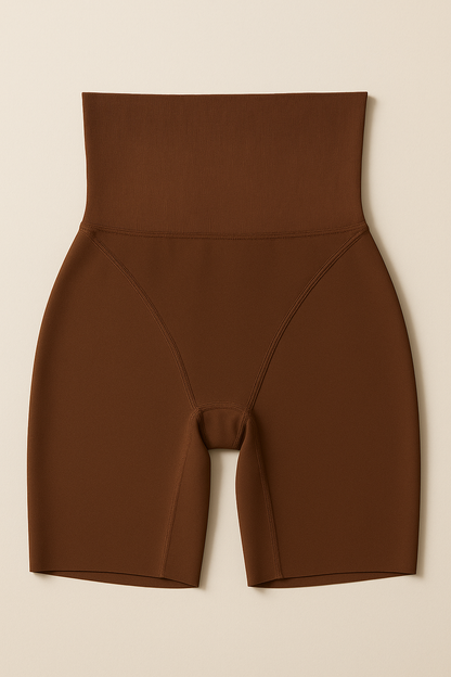 Shaping shorts that slim Zaprada's waist.