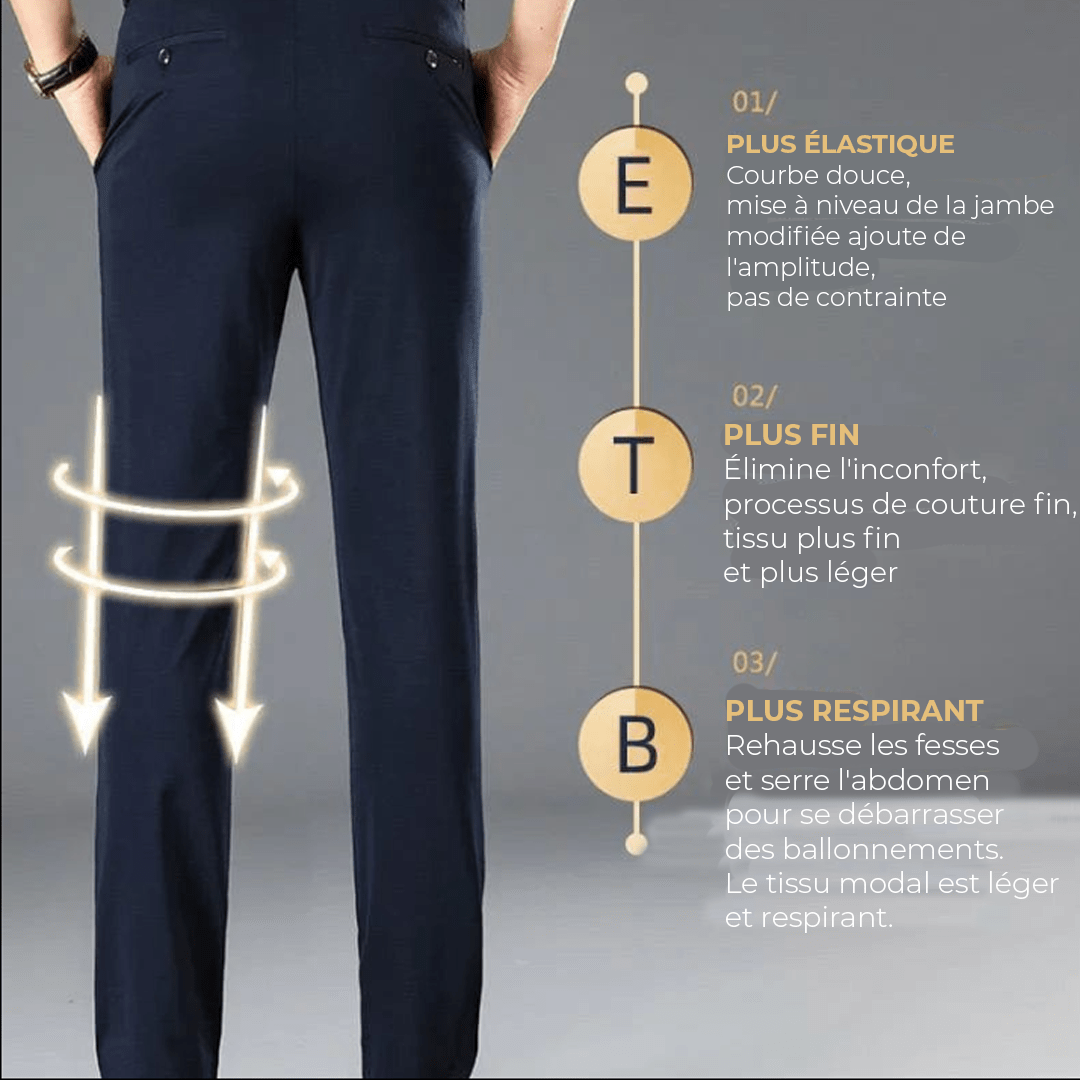 kylian｜Pantalons classiques pour homme à haute élasticité