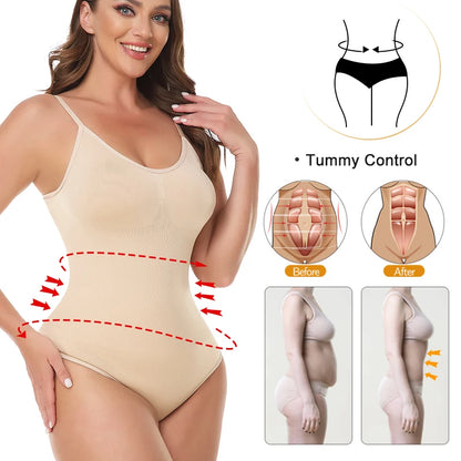 Maillot de corps femme Contrôle du ventre Shapewear amincissant Butt Lift Seamless Sculpture Thong Shaper Body Tops Corset