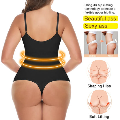 Maillot de corps femme Contrôle du ventre Shapewear amincissant Butt Lift Seamless Sculpture Thong Shaper Body Tops Corset