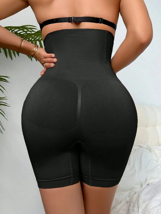 High-waisted shorts for a flat stomach and shapely buttocks
