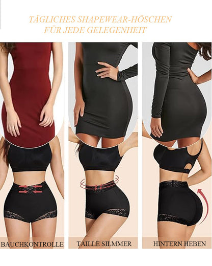 Zaprada Classic Braguitas Esculpir Mujer con Encaje Po-Lifter Braguitas Alisar BarrigaSeamless Lace Tummy Control Shapewear High Waist Compression Thong Panties Underwear