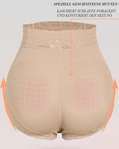 Zaprada Classic Braguitas Esculpir Mujer con Encaje Po-Lifter Braguitas Alisar BarrigaSeamless Lace Tummy Control Shapewear High Waist Compression Thong Panties Underwear