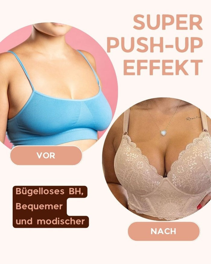 "Sostén Push Up Aumentador con Encaje - Diseño Moldeador para Mujer"