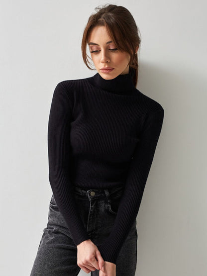 Cotton ribbed knit sweater - Everyday elegance and comfort