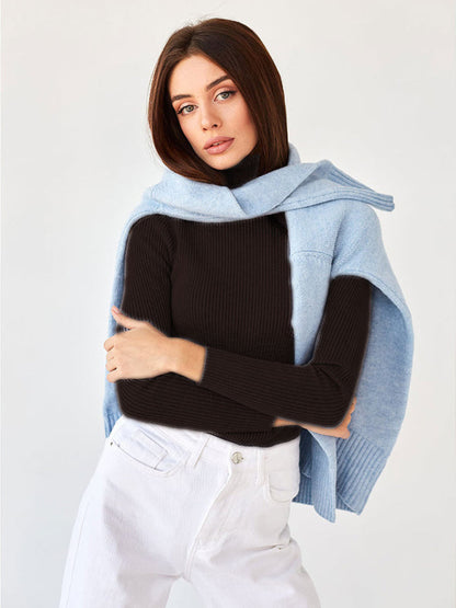 Cotton ribbed knit sweater - Everyday elegance and comfort