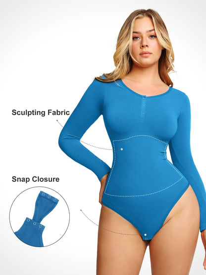 Body Zaprada à manches longues en modal sans coutures Shapewear